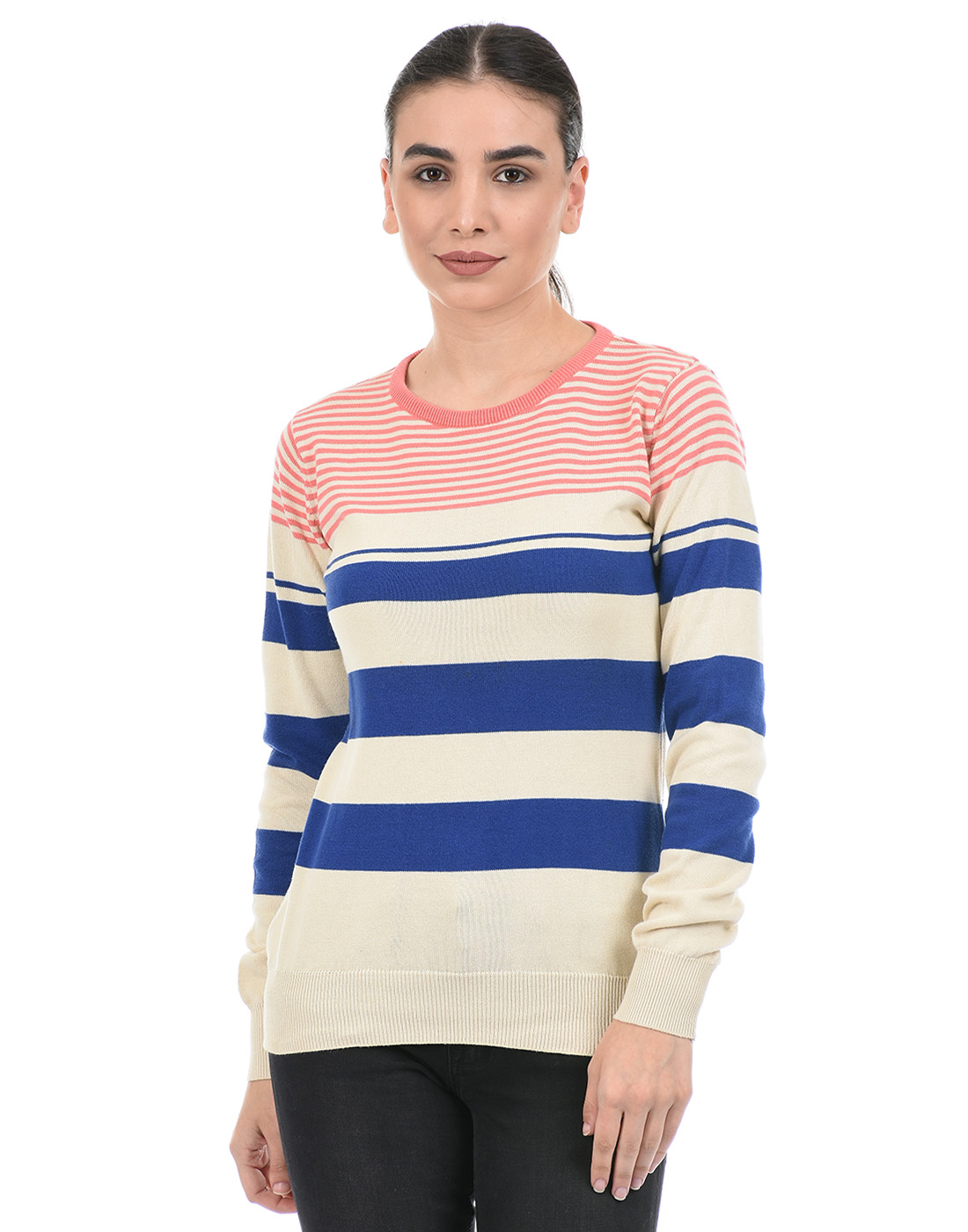 Species Women Multicolor Striped Sweater